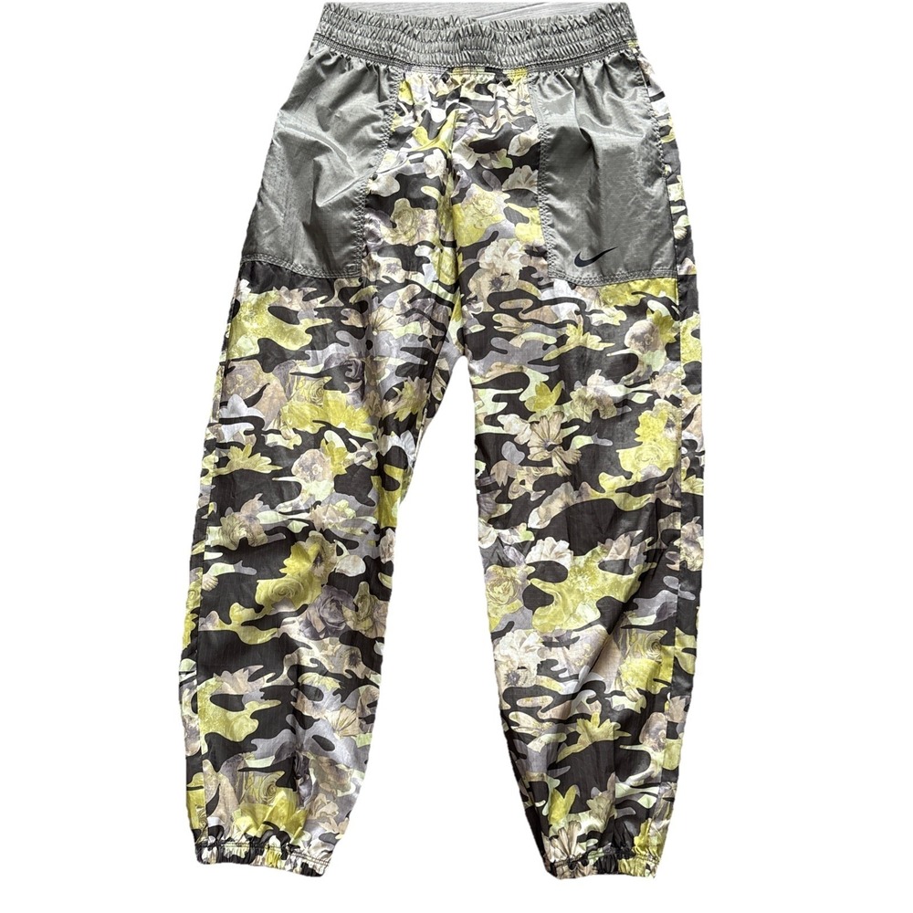 Nike Easy Woven Pants Womens M Floral Camo Ripstop Track Warm Up CZ8186-325